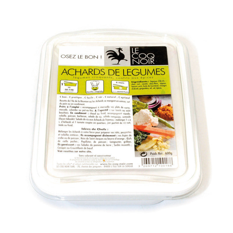 Achards de légumes lot de 6 x 600g Le Coq Noir