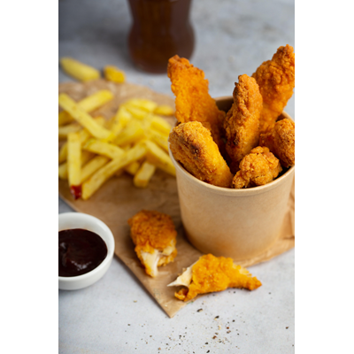 Aiguillettes de poulet Crunchy halal lot de 3 sachets de 1 kg Country Style