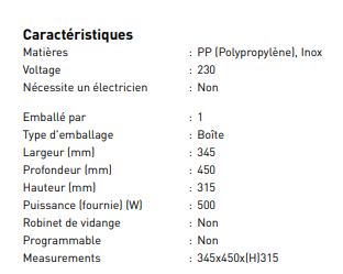 Déshydrateur Kitechen line 7 plateaux Hendi