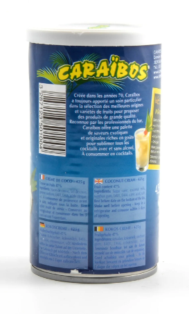 Crème de coco lot de 2 boîtes de 425g Caraibos