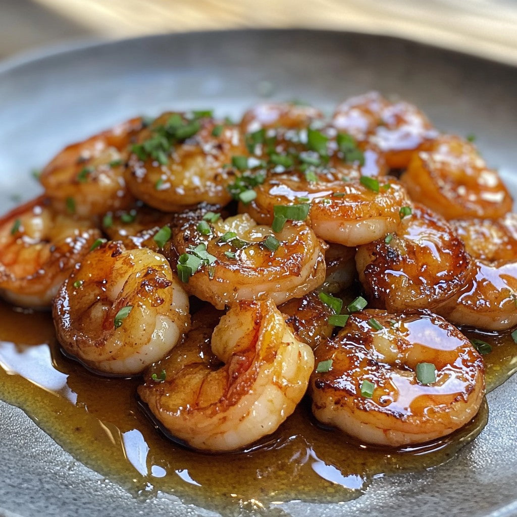 Crevettes Caramélisées au Miel