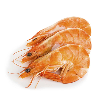 Crevettes cuites calibre 20/30 colis 2 kg