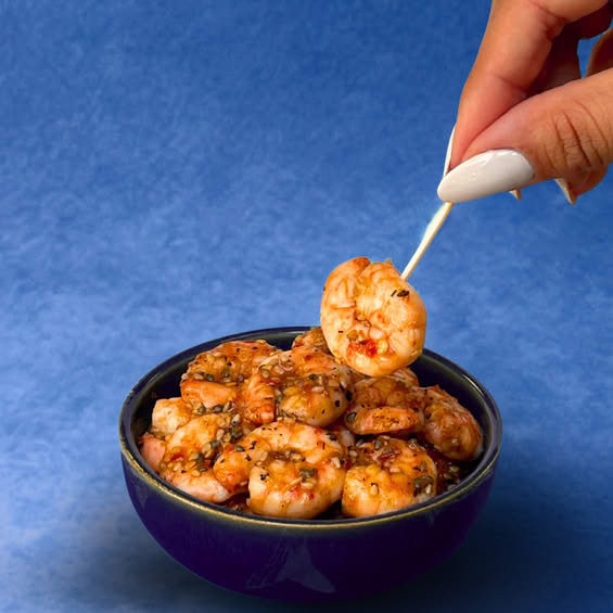 Queues de crevettes crues décortiquées BIO lot de 2 sachets 1 kg Gel-Pêche