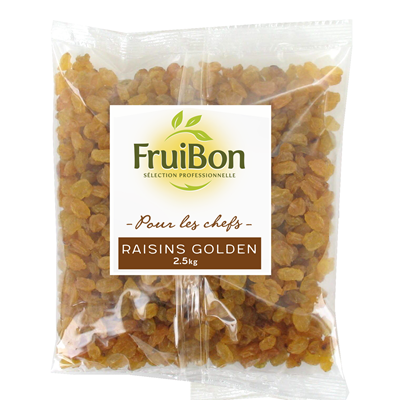 Raisin Golden Afrique du Sud 1 sachet de 2,5 kg Fruibon