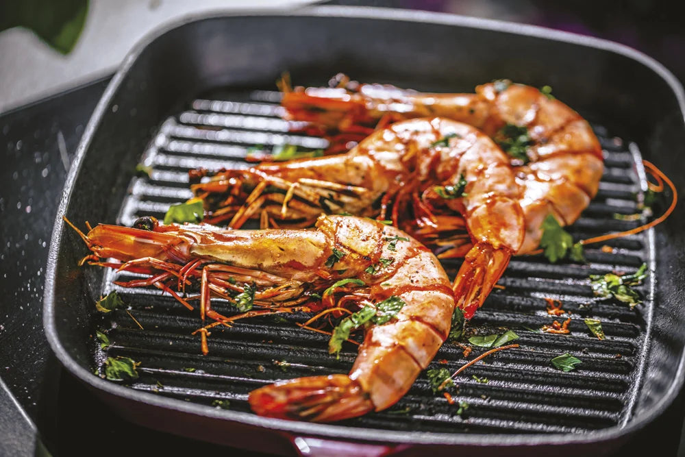 Gambas rouges géantes à griller lot de 2 boîtes 2 kg Pescanova