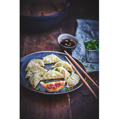 Gyoza halal grillé au poulet lot de 3 sachets de 600g Japcook