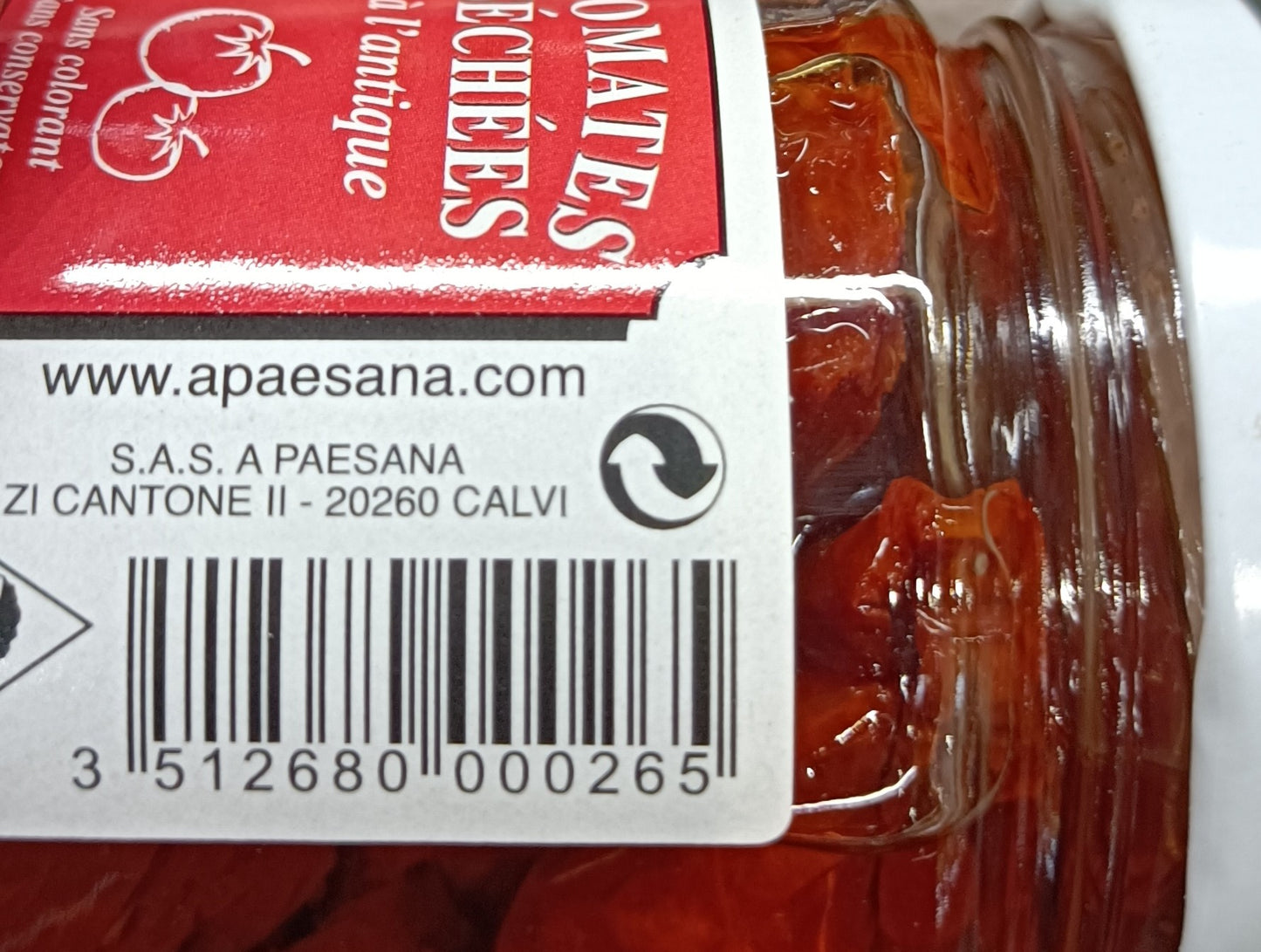 Tomates séchées au soleil lot de 12 pots de 180g A. Paesana