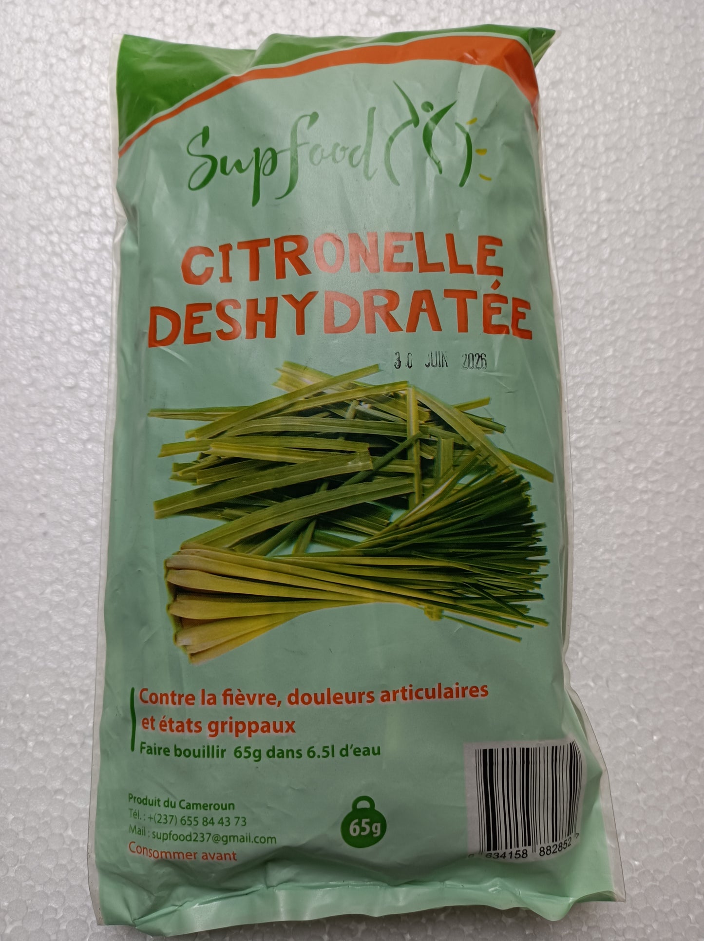 Citronnelle (Cymbopogon citratus) sachet de 65g