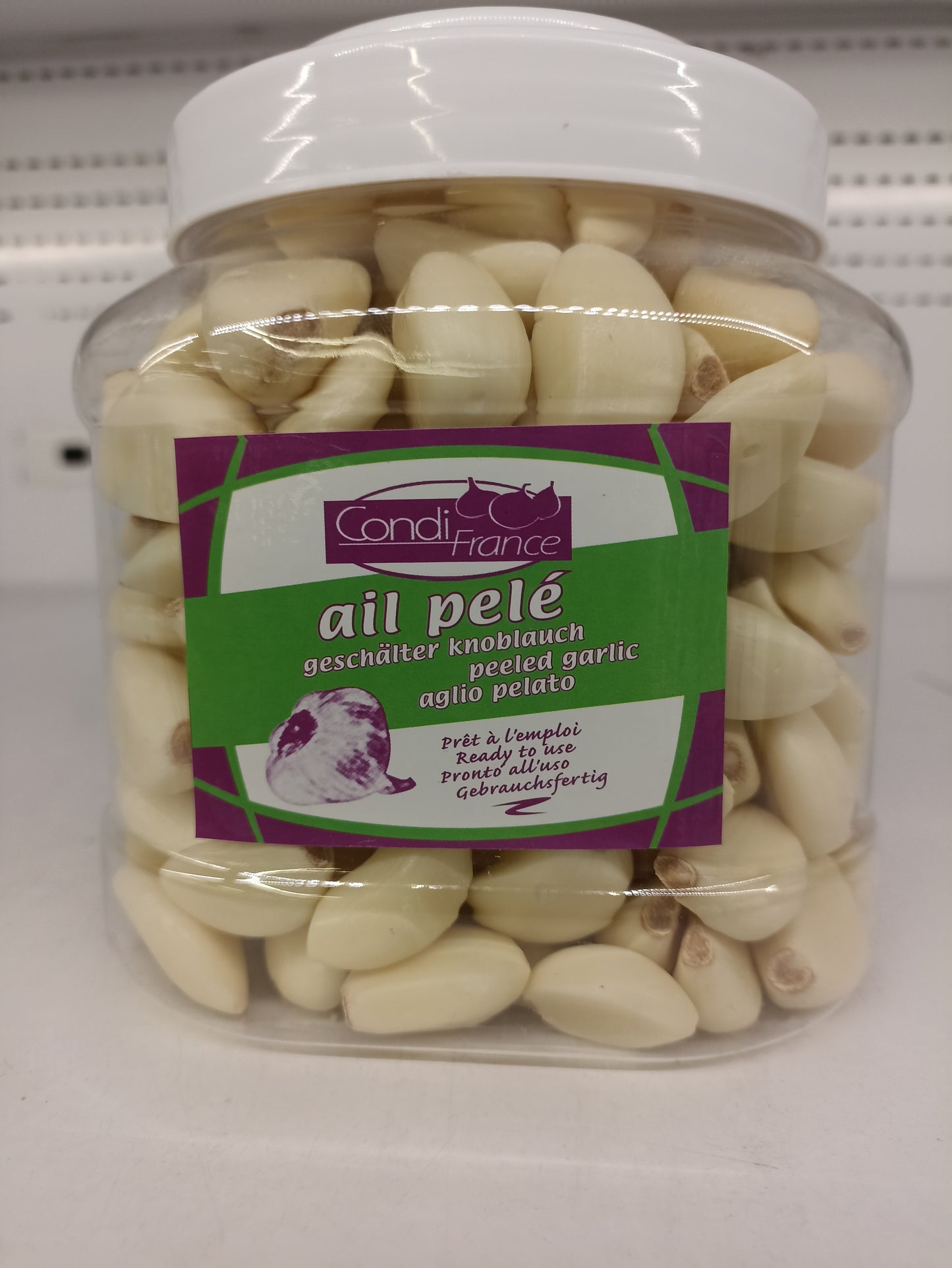 Ail pelé lot de 3 pots x 1kg Jardins du Midi