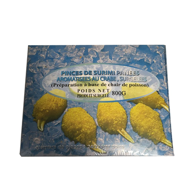 Pinces de surimi pannées au crabe lot de 5 boites de 800g Food Licheng