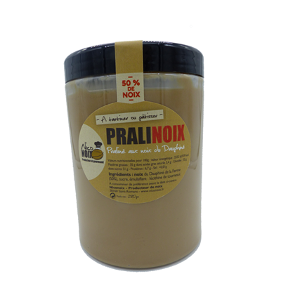 Praliné aux noix du Dauphiné lot de 2 pots de 1 kg Niconoix