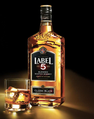Scotch whisky flask 20cl 40% vol Label 5