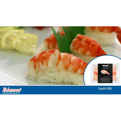 Sushi EBI 4L 30 pièces lot de 5 boîtes de 200g Fisherman's Choice