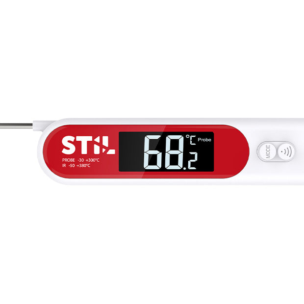 Thermomètre duo infrarouge et sonde - 30° à + 300°C Stil Pro