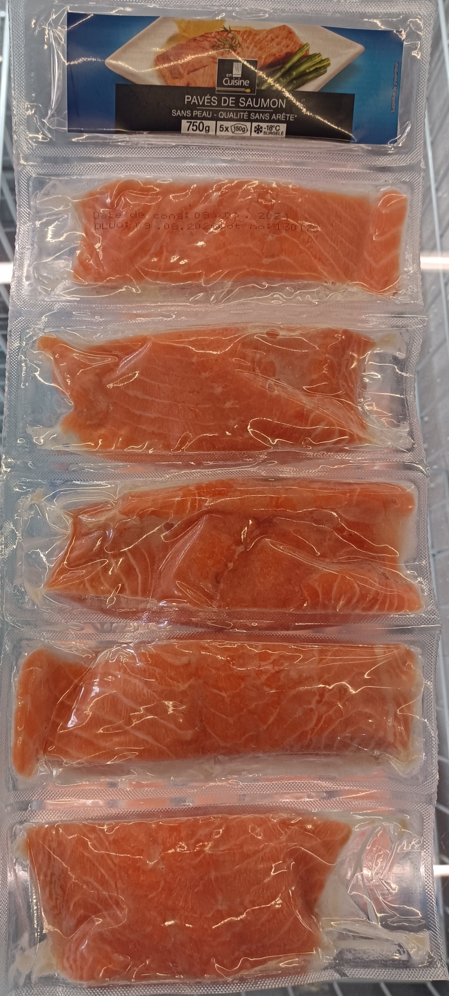 Chapelet de pavé de saumon sans peau 5 x 150g En Cuisine