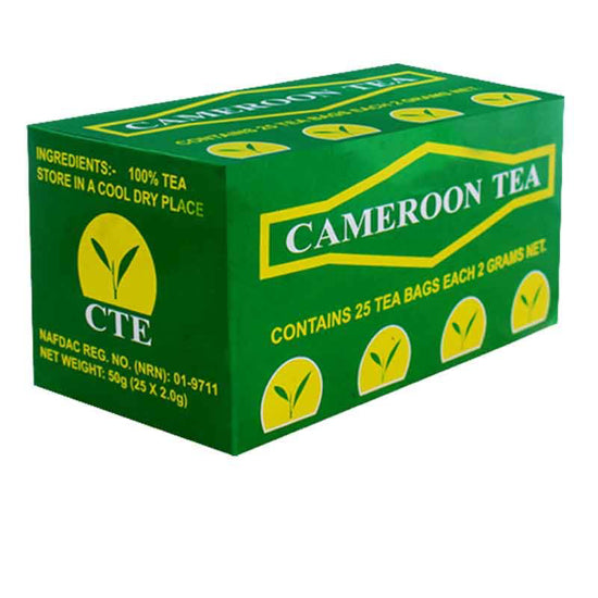 Thé noir du Cameroun lot de 2 x 25 sachets de 2g