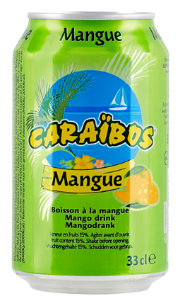 Boisson mangue lot de 24 boîtes 33cl Caraïbos