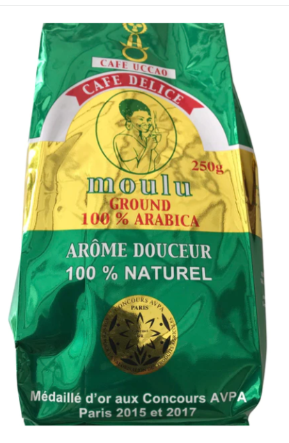 Café 100% Arabica moulu du Cameroun sachet de 250g