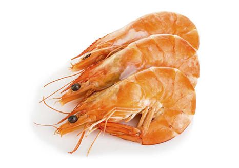 Crevettes roses cuites calibre 60/80 colis de 2kg