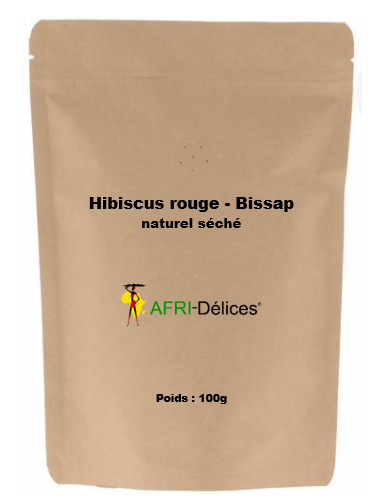 Hibiscus rouge - Bissap naturel (Hibiscus sabdariffa L.) 500g