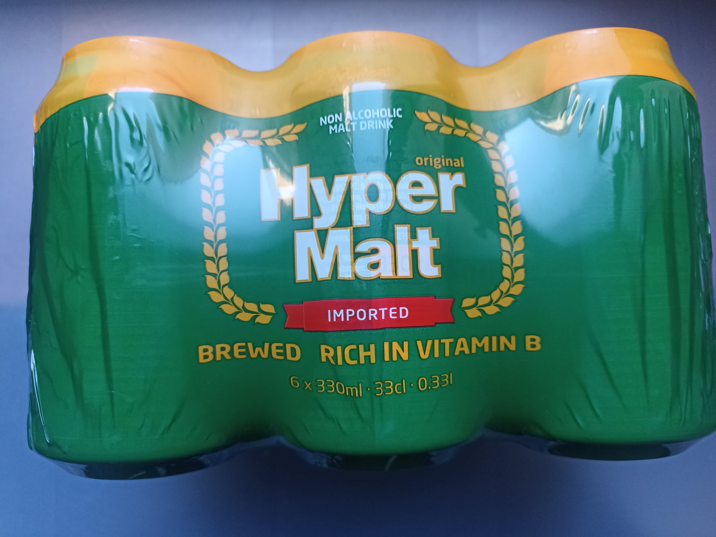 Boisson maltée lot de 24 cannettes de 33cl HYPER MALT