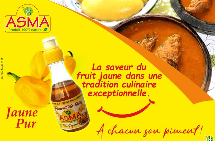 Piment de table à l’huile végétale "Jaune pur" 220 ml ASMA