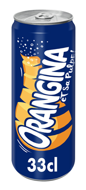 Orangina jaune 4 boîtes slim 33cl