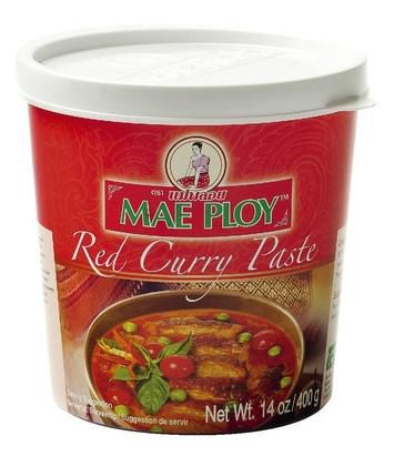Pâte de Curry Rouge lot de 4 pots de 400g Mae Ploy – STAFF SAS