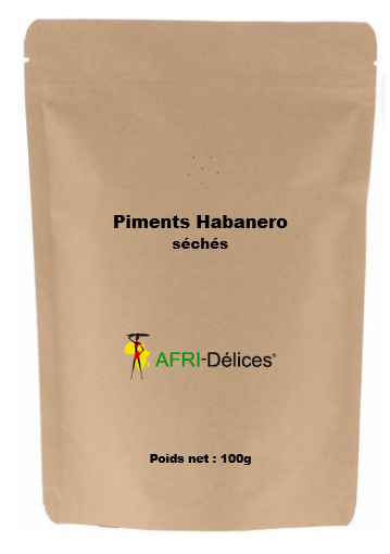Piment Habanero séché (Capsicum chinense)