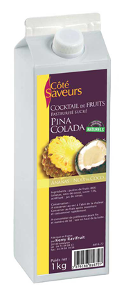 Préparation pour cocktail Pina Colada lot de 2 briques de 1kg Côté Saveurs