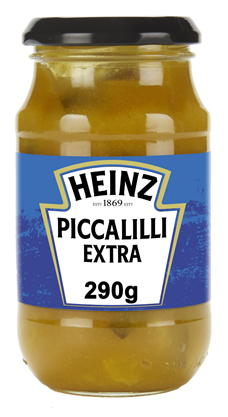 Sauce piccalilli extra lot de 12 pots de 290g Heinz