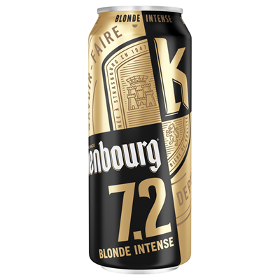 Bière blonde 7.2° lot de 24 boîtes x 50cl  Kronenbourg