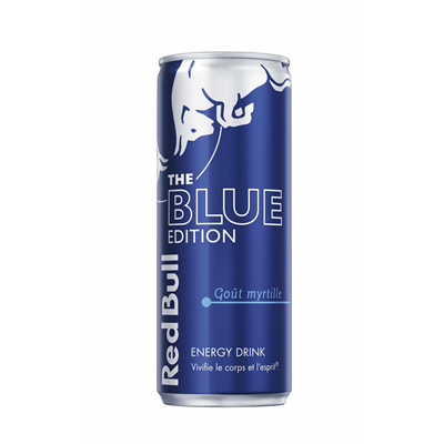 Boisson énergisante Blue Edition goût myrtille lot de 24 boîtes de 25cl Red Bull