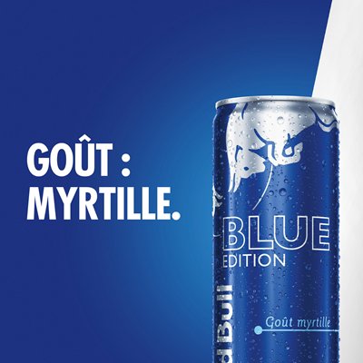 Boisson énergisante Blue Edition goût myrtille lot de 24 boîtes de 25cl Red Bull