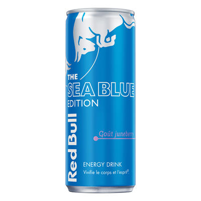 Boisson énergisante The Sea Blue Edition goût Juneberry boîte 25cl Red Bull