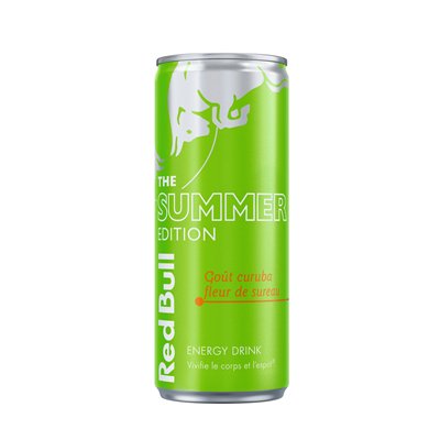 Boisson énergisante The Summer Edition goût curuba fleur de sureau boîte 25cl Red Bull