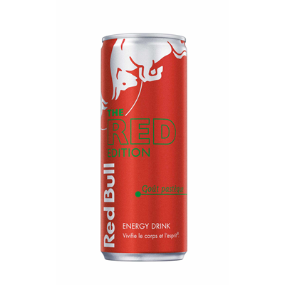 Boisson énergisante The Red Edition goût pastèque boîte 25cl Red Bull