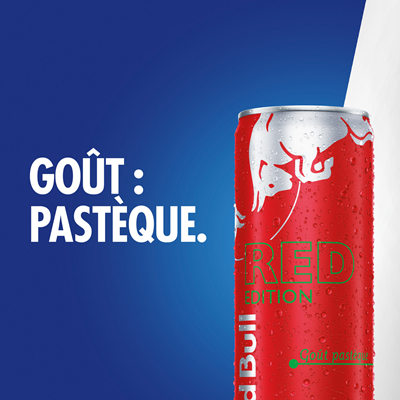 Boisson énergisante The Red Edition goût pastèque boîte 25cl Red Bull