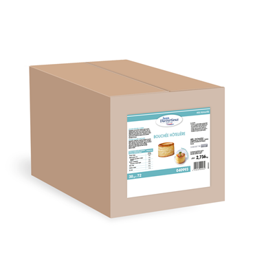 Bouchée hôtelière à garnir carton 72 pièces soit 2.7 kg Jean Ducourtieux