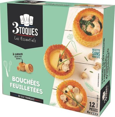 Bouchées feuilletées lot de 4 boîtes de 12 pièces de 318g 3 Toques