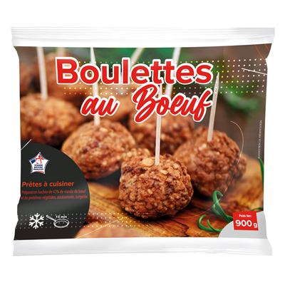 Boulettes au bœuf lot de 5 sachets de 900g VBF