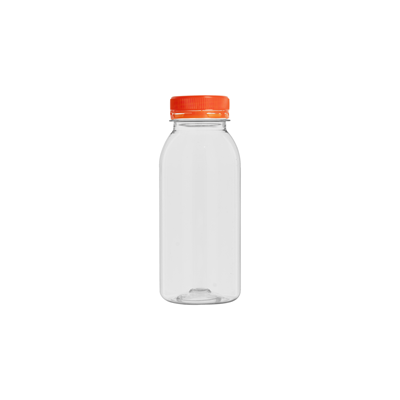 Bouteilles transparentes en PET avec bouchons solidaires 25cl x 200