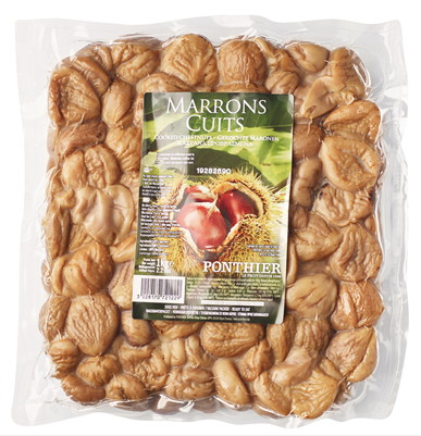 Marrons cuits brisure lot de 2 sachets de 1kg Ponthier