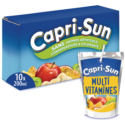 Boissons multivitaminées 10 poches de 20cl Capri-Sun