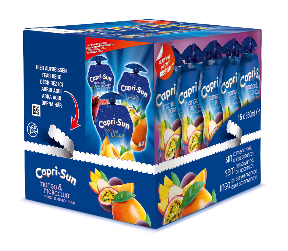 Boissons Mangue/Passion 15 poches de 33cl Capri Sun