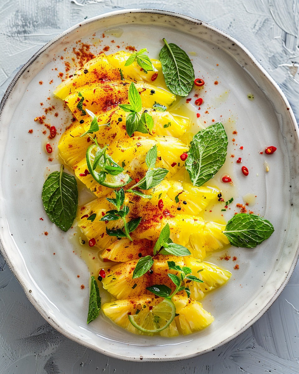 Ananas Victoria en carpaccio cuit sous vide 1.2 kg APIFRUIT