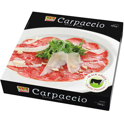 Carpaccio de bœuf Black Angus premium lot de 3 boîtes de 10 x 70g Mc Foods