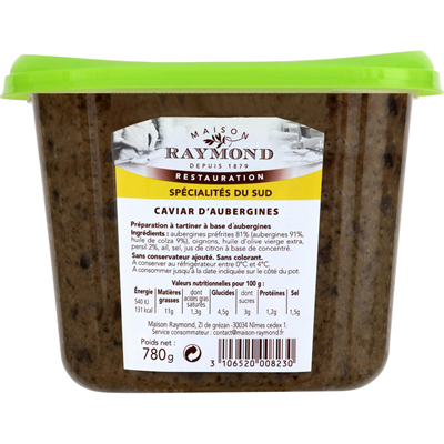 Caviar d'Aubergine 780g Maison Raymond
