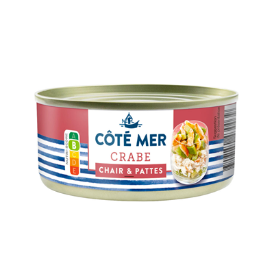 Chair et pattes de crabe lot de 18 boîtes de 105g Côté Mer