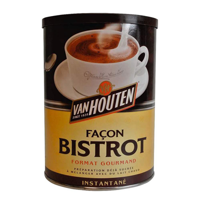 Chocolat en poudre façon Bistrot lot de 6 boîtes de 425g Van Houten
